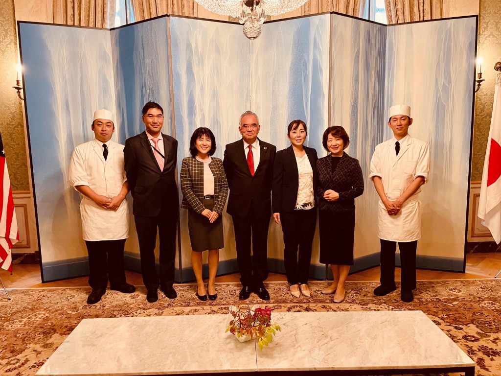 Luncheon at the official residence of Ambassador Yamanouchi