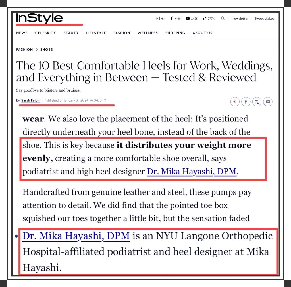 Dr. Mika Hayashi Featured in Instyle Magazine